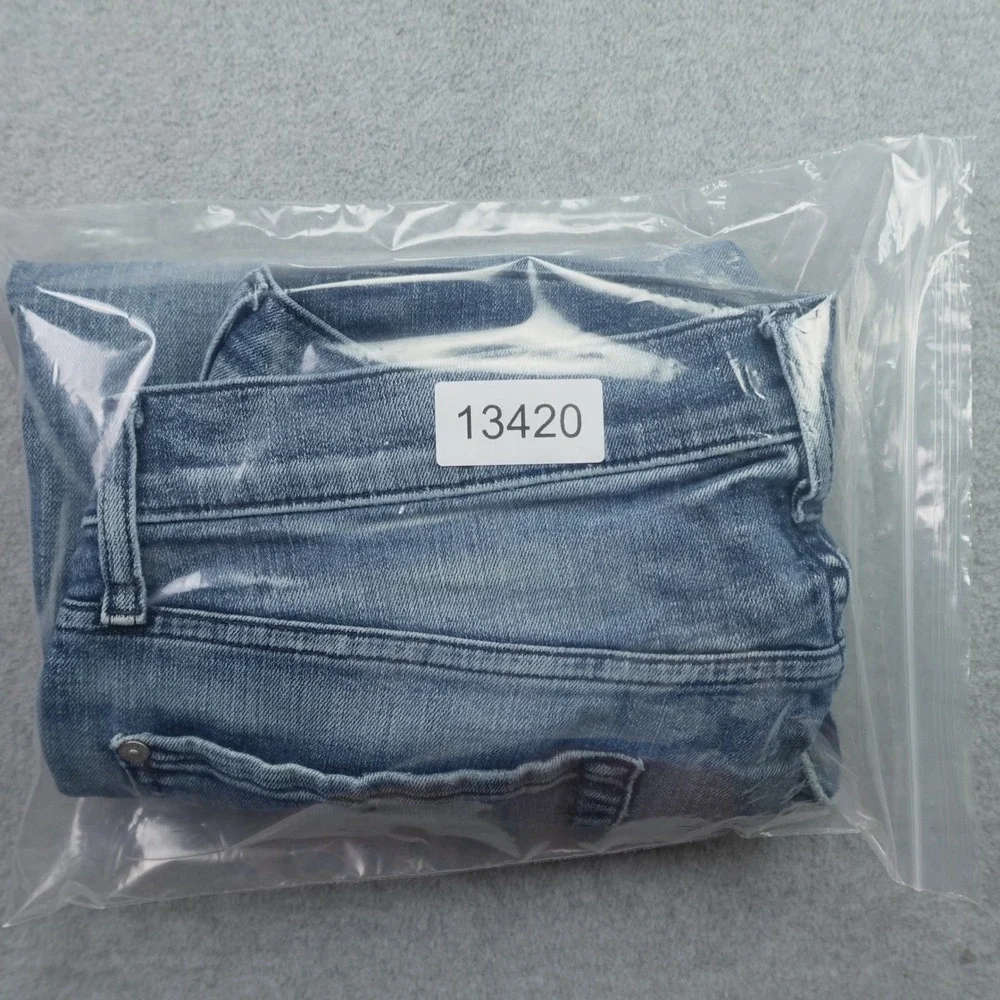 7 For All Mankind Jeans Mens 33 Blue Standard Straight Leg Button Fly Denim